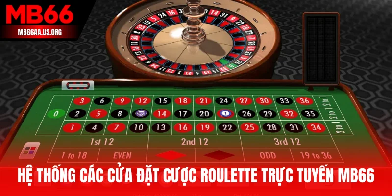 Hệ thống các cửa đặt cược Roulette trực tuyến MB66